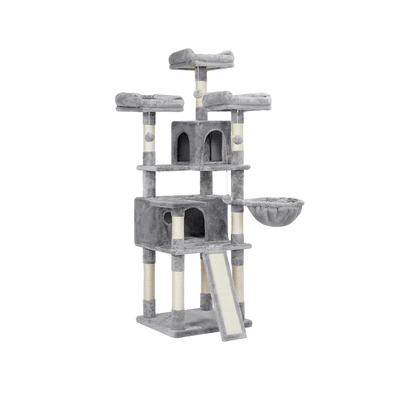 Playground com Placa de Arranhar 1,45 m – Cinza Moderno
