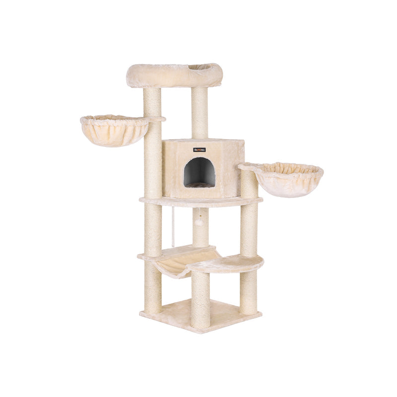 Arranhador XL Bege – Amplo, Sofisticado e Super Estável